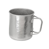 Maxbell Titanium Cup Camping Mug with Foldable Handle Coffee Cup for Backpacking