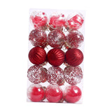 Maxbell 30 Large Christmas Ball Ornaments Baubles for New Year Xmas Holiday red