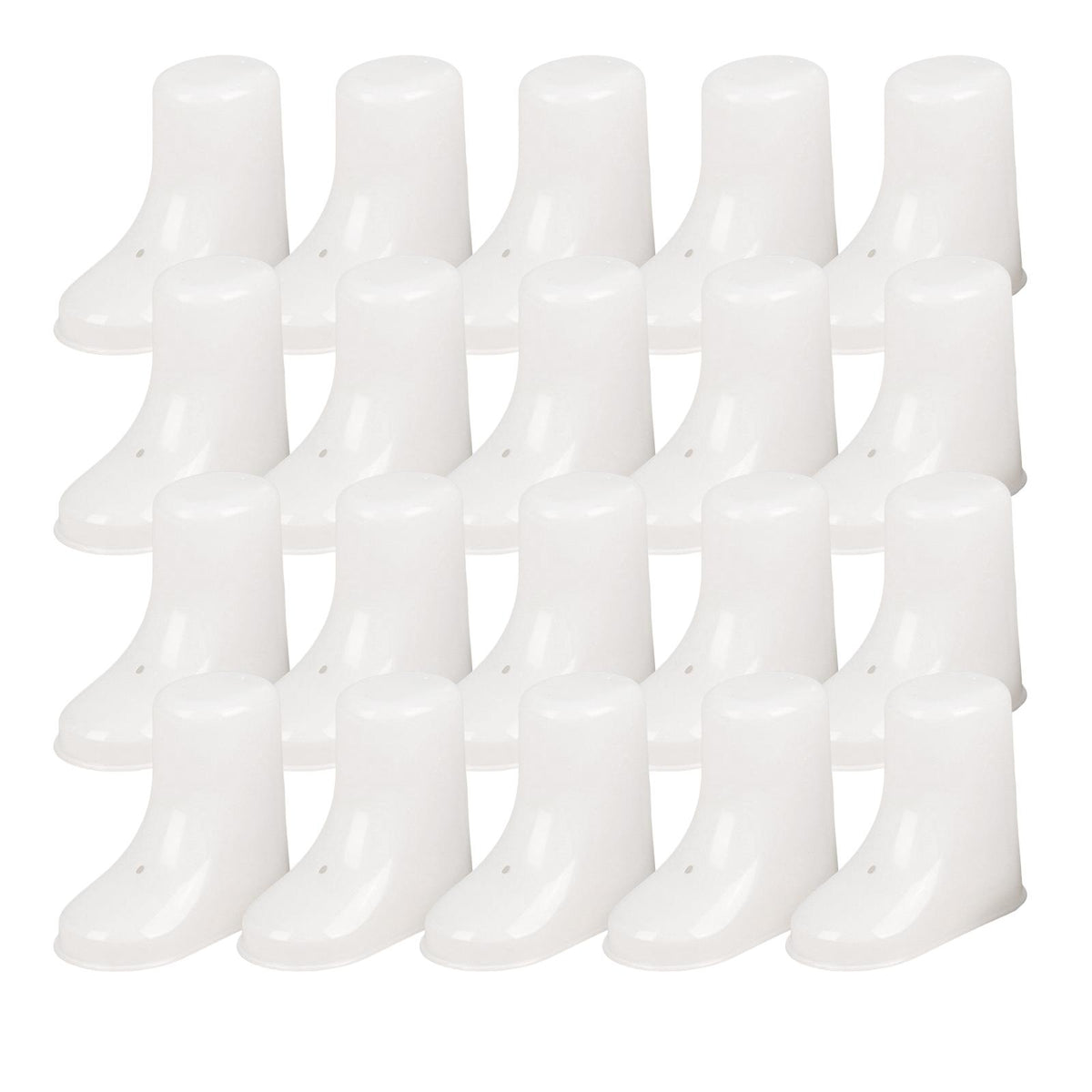 Maxbell 20 Pieces Toddler Shoes Supports Stand Holder Baby Feet Display for Socks