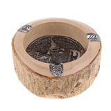 Max Southeast Asia Style Ash Tray Cigarette Smoke Holder Wood Ashtray 12 x 5cm