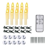 Maxbell 10 Pieces LED Candles Battery Operated Candle Lights for Window Ground Party