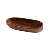 Maxbell Sushi Dish Multipurpose Wooden Sushi Boat for Kitchen Table Home Decor Party 25.5cmx8cm