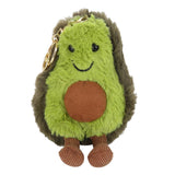 Maxbell Cute Avocado Doll Keychain Plush Backbag Pendant Green