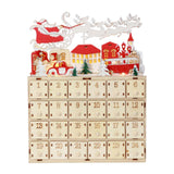 Maxbell Advent Calendar Ornaments Scene Layout Props for Bedroom Living Room Office