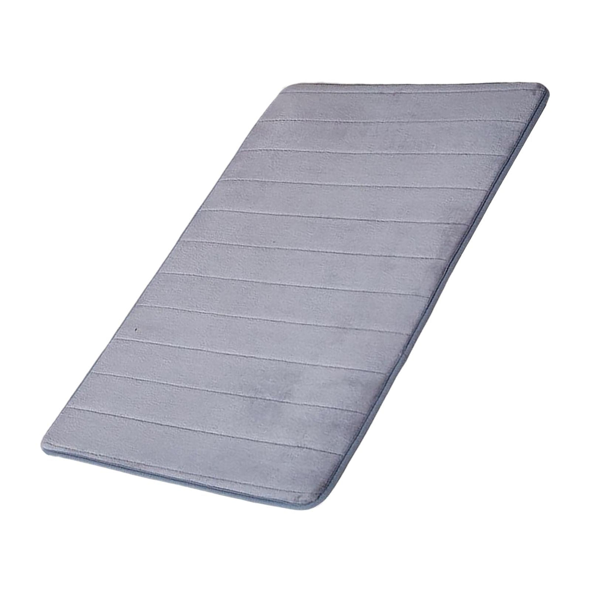Maxbell Soft Floor Mat Machine Washable Water Absorbent Anti Skid for Door Counter Grey 50x80cm