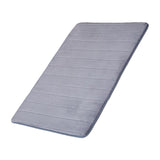 Maxbell Soft Floor Mat Machine Washable Water Absorbent Anti Skid for Door Counter Grey 50x80cm