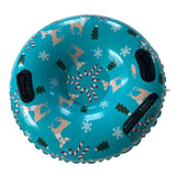 Maxbell Maxbell Winter Snow Tube 35.83inch Kids Adults Sledding Sleigh Inflatable Snow Sled Blue