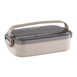 Maxbell Lunch Box Large Capacity Bento Box Food Container for Office Camping Outdoor Single Khaki