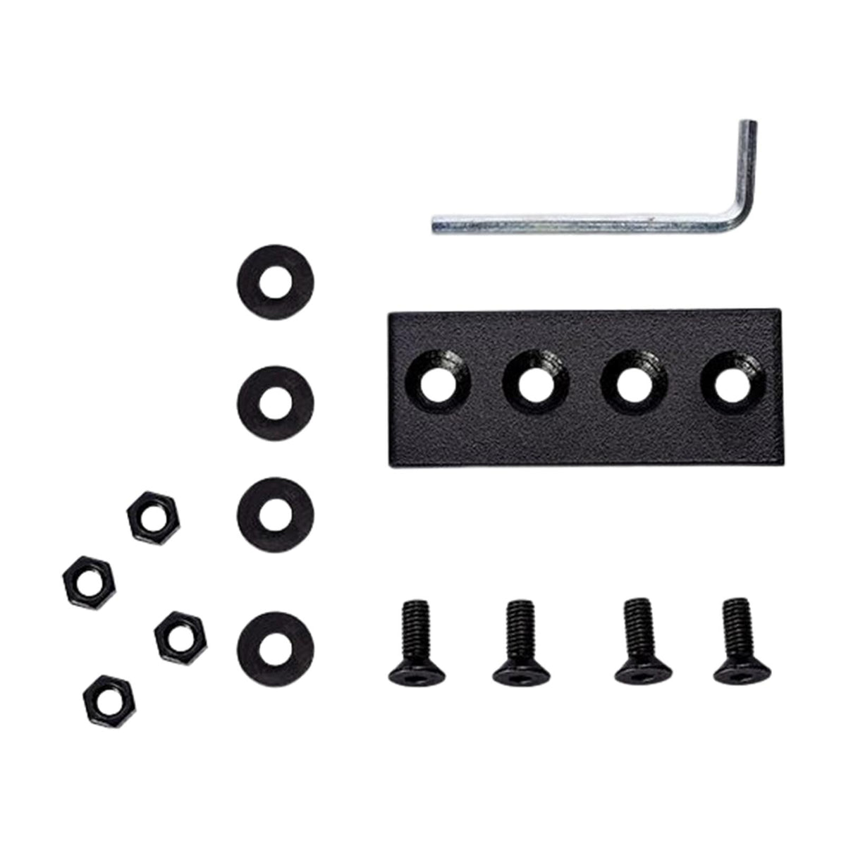 Maxbell Sliding Barn Door Hardware Kit Track Connector Black with Wrench Spacer