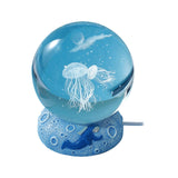 Maxbell Ball Night Light Lamp Decorative with Base for Bedroom Decoration Plankton