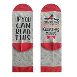 Maxbell Mens Womens Fashion Cotton Novelty Letter Printed Ankle Socks Red