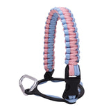 Maxbell Wide Mouth Bottle Paracord Handle Cord Braided Rope 12/18/21/24/32/40/64oz Light Blue and Pink