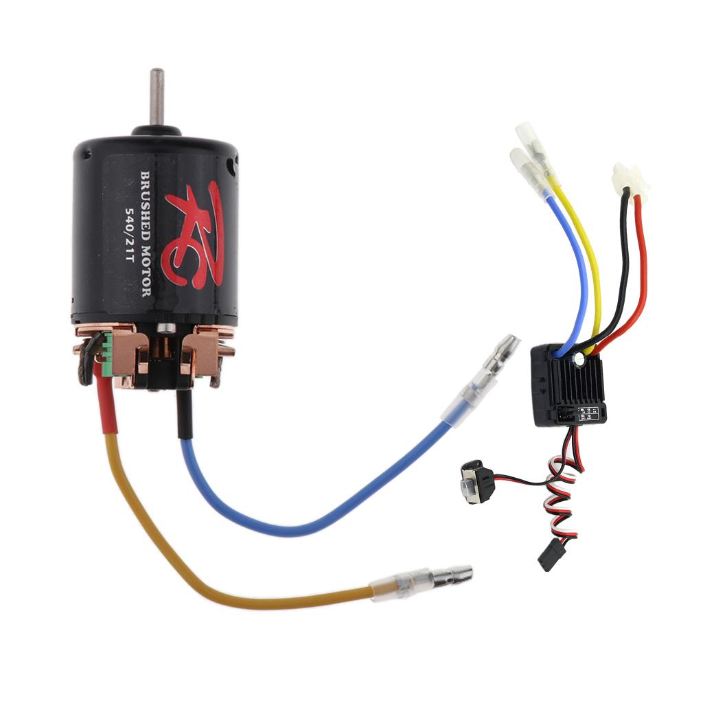Max 1:10 RC Car Waterproof Brushed Motor 60A ESC Combo RC Buggy Touring 21T+60A