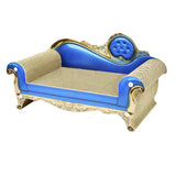 Maxbell Cat Scratch Pad Lounge Bed Cat Sofa Pet Bed for Kitty Rest Protect Furniture 60cmx29cmx30cm Blue
