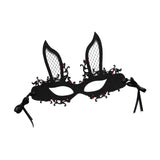 Maxbell Fashion Rabbit Mask Costume Accessories Half Face for Easter Carnival Women