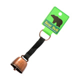 Maxbell Bear Bell with Keyring Hanging Cow Bell for Mountain Climbing Outdoor Travel Black Red Bronze