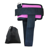 Maxbell Ankle Straps Padded Gym Training metal ring for Legs Fitness ABS Glutes Workout Pink