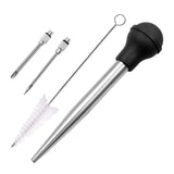 Maxbell Stainless Steel Turkey Seasoning Tool Manual Pump for Black