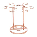 Maxbell Wine Glass Stand Countertop Glass Stemware Rack for Tabletop Kitchen Barware Rose Aureate