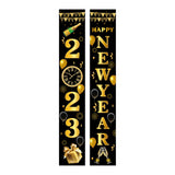 Maxbell 1 Pair New Year Porch Sign Banners Couplet Decor for Festival Doorway Garden Style E