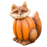 Maxbell Halloween Sculpture Pumpkin Animals Figurine for Outdoor Home 10cmx8cmx13cm