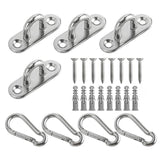 Maxbell Pad Eye Plate Portable Swing Mount Hook Sturdy for Home Use Boat Accessories Quantity 4