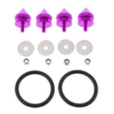 Max Maxb Spike Quick Release Fasteners For Car Bumpers Fender Hatch Lids Kit Purple