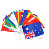 Maxbell 32 Hanging String Flags Bunting Banners for Events Restaurant Festival 20cmx28cm