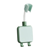 Maxbell Adjustable Shower Holder Stable Holder with 2 Hook for Home Accessory Green