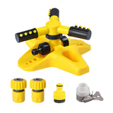 Maxbell Large Area Coverage Water Sprinkler Adjustable Rotating Irrigation Sprinkler and 2 DN20 Connector