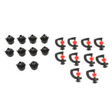 Max 10pcs Plastic Greenhouse Humidifier irrigation Rotating Micro Nozzle