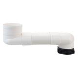 Maxbell Offset Toilet Flange Extension Drain Pipe for Plumbing Drainage Systems 30cm