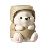 Maxbell Adorable Bear Figurine Balloon Bear Figure Arrangement Cabinet Decor brown