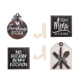 Maxbell 4x Farmhouse Tiered Tray Decoration Set Dining Room Bedroom Home Wooden Sign