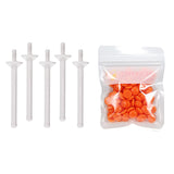 Maxbell 1Bag Depilatory Wax Waxing Beads Hair Removal Set & 5x Applicator Orange