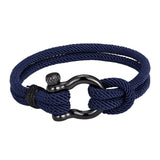 Maxbell Couples Rope Bracelet Bangle Fashion Waterproof for Camping Outdoor Blue