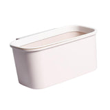 Maxbell Small Collapsible Garbage Can Hanging Trash Can Bedroom Cabinet Door Apricot