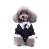 Maxbell Dog Puppy Pet Clothes Stylish Suit Bow Tie Costume Wedding Shirt  S type 2