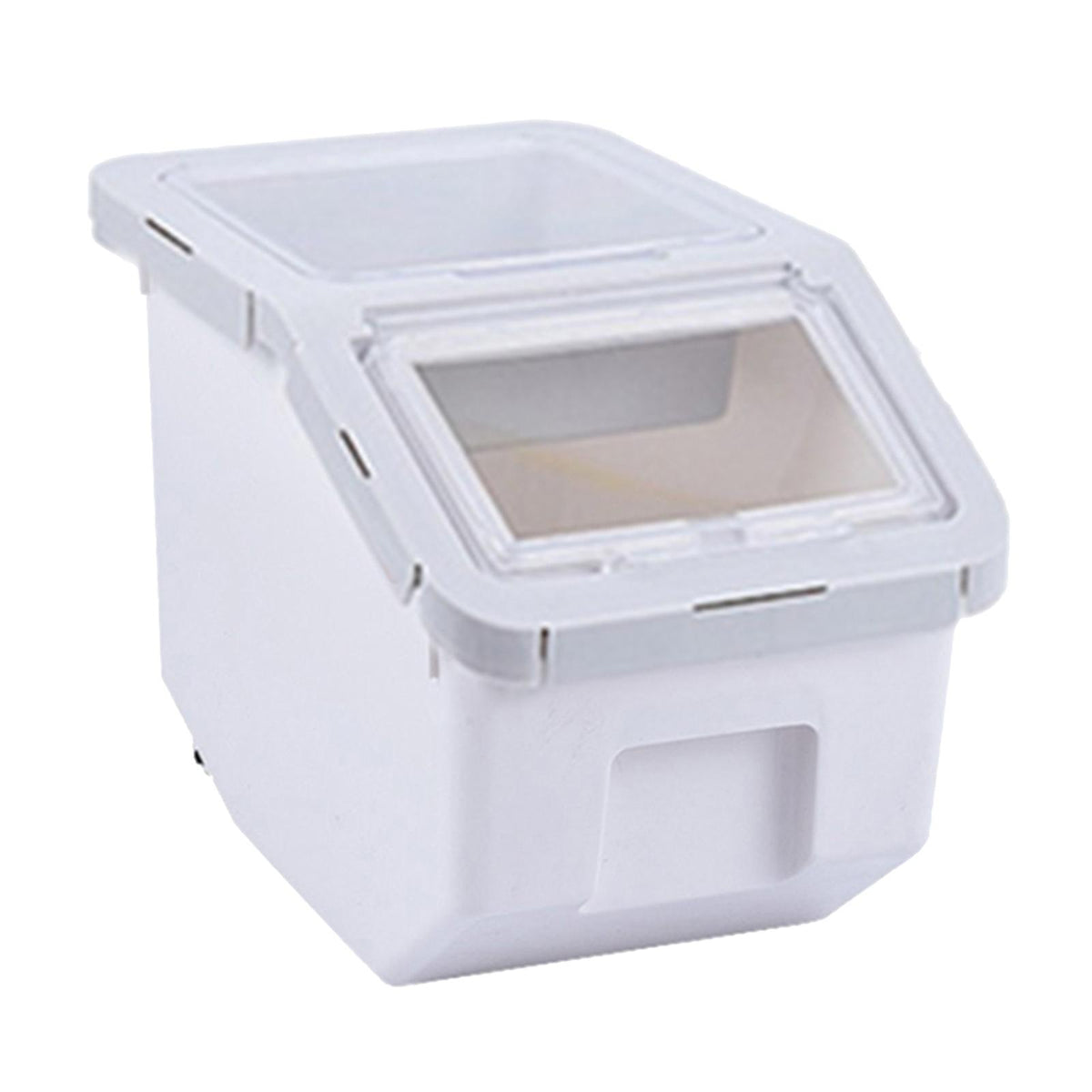 Maxbell 5kg Large Kitchen Pet Food Storage Container Airtight Rice Storage Tank Gray