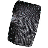 Maxbell Ladies Sheer Fishnet Thigh-High Stockings High Waist Crystal Pantyhose Black