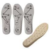 Maxbell 2 Pairs Foot Acupressure Insoles Air Cushion Massaging Breathable 45-46 Gray