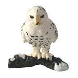 Max Miniature Animals Birds Model Figurine Statue Scupltue Toy  Snowy Owl