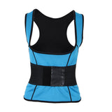 Max Women Underbust Corset Waist Trainer Cincher Body Shaper Vest Trimmer Belt S Blue