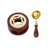 Maxbell Melting Pot Sealing Furnace Tool for Melting Seals Beads Sealing Stamp Stamp brown