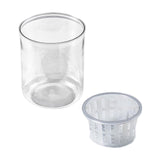 Maxbell Mini Fish Tank Bonsai Growing System Flower Pot for Indoor Desktop Fish 12cmx6.5cm