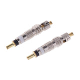 Max Maxb 2Pcs Silver Removable Presta French Valve Core Bike Tube Part straight line