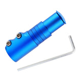 Maxbell Bike Fork Shaft Extender Bike Handlebar Height Adapter for Mountain Bike blue 12cmx3.5cm