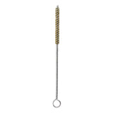 Maxbell Brass Bristles Tube Cleaning Brush Metal Wire Brush for Sink Plumbing Sturdy 20cmx1.6cm