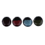Maxbell 4set Oval Flatback Cabochon Flatback Bead Buttons for DIY Jewelry Making