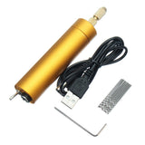 Max Maxb 5V DC Mini Portable Handheld Drill + 10x Twist Bits DIY Tool for Wood PCB